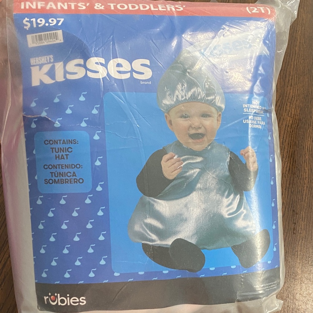 “5/$20” Brand new size 2T toddler silver hershey kiss costume